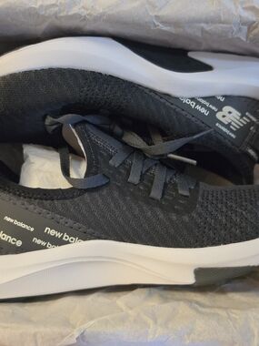 New Balance Men’s Black Knit Slip-On Sneakers